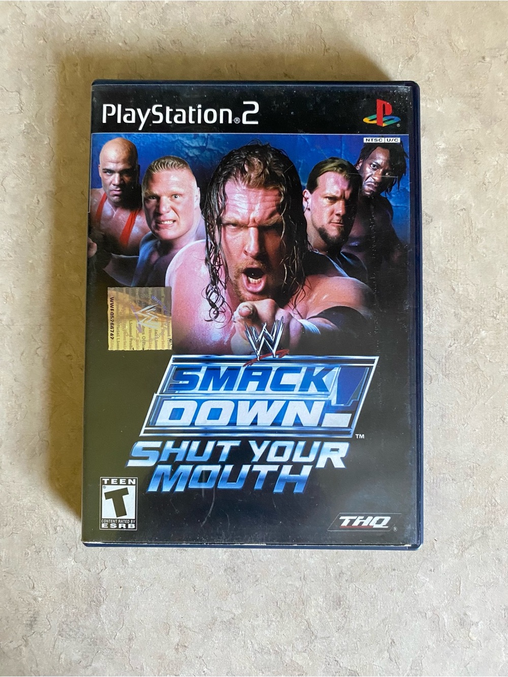 WWE Smackdown Shut Your Mouth Sony PlayStation 2 PS2 Complete + Manual CIB VTG